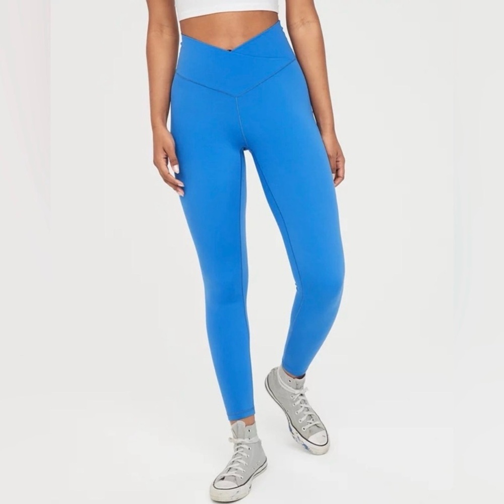 Offline by Aerie Crossover Blue Leggings